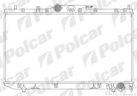 Радіатор охолодження Polcar 812408-4