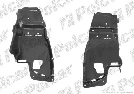 Защита под двигатель левая Polcar 81253452Q