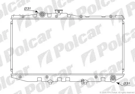 Радіатор охолодження Polcar 813008-1