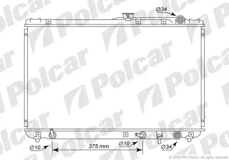Радіатор охолодження Polcar 813308-6