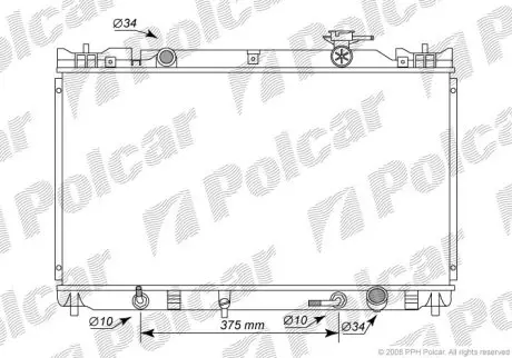 Радіатор охолодження Polcar 8136081K