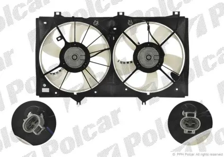 Вентилятор с корпусом/кронштейном Polcar 813823W2