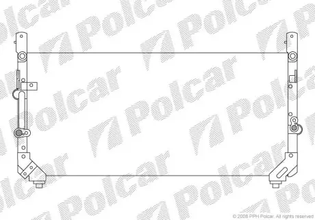 Радіатор кондиціонера Polcar 8176K8B1