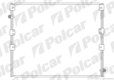Радіатор кондиціонера Polcar 8177K81K