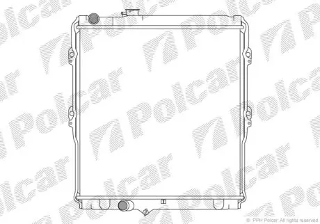Радіатор охолодження Polcar 818008-2
