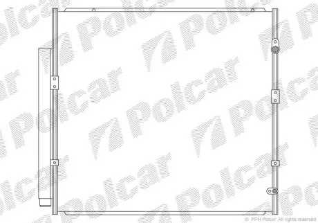 Радіатор кондиціонера Polcar 8184K82K