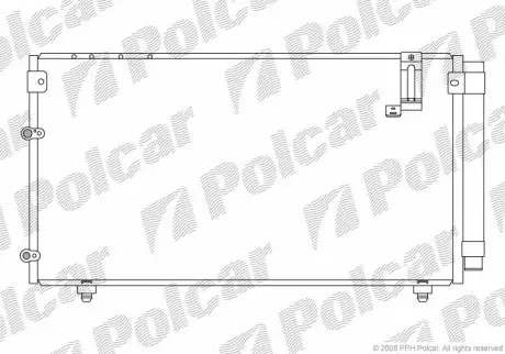 Радіатор кондиціонера Polcar 8187K81K