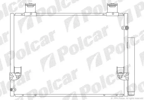 Радиатор кондиционера Polcar 8192K82K