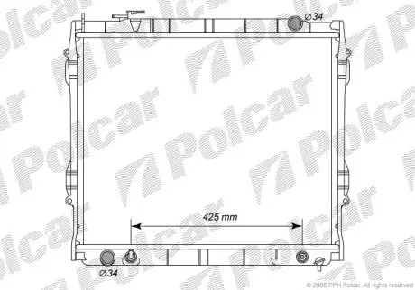 Радіатор охолодження Polcar 819708-2