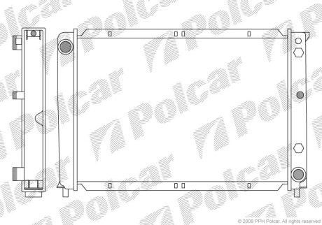 Радіатор охолодження Polcar 903108-4