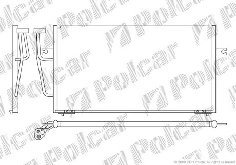 Радіатори кондиціонера Polcar 9040K8C1S