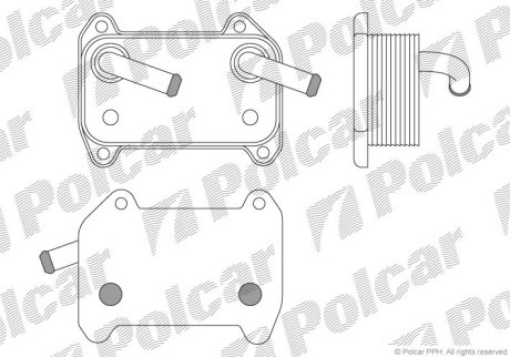 Радиатор масла Polcar 9040L8-1