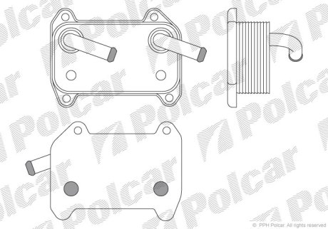 Радиатор масла Polcar 9040L81X