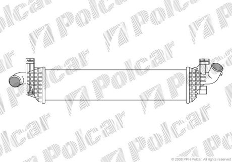 Радиатор воздуха (Интеркуллер) Polcar 9042J8-1