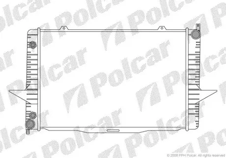 Радіатор охолодження Polcar 907008-2