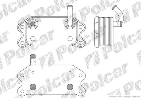 Радиатор масла Polcar 9080L8-1