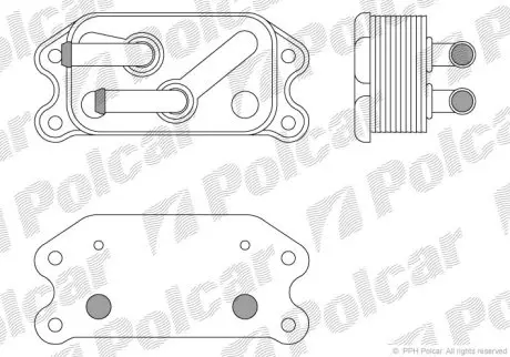 Радиатор масла Polcar 9082L82X