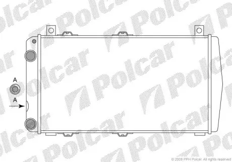 Радіатор охолодження Polcar 930108A1