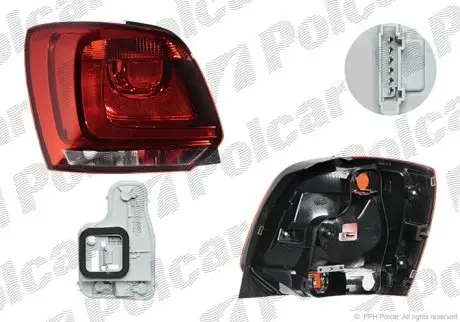 Ліхтар задній Polcar 953387-E