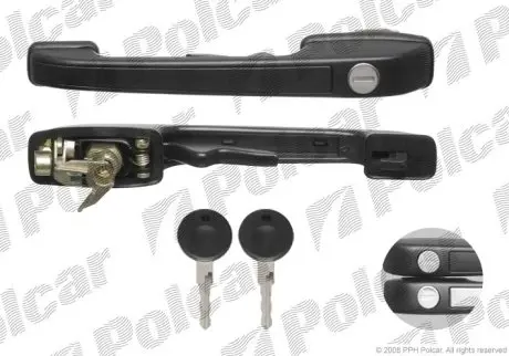 Ручка дверей передня ліва VW Golf/Passat 83-88 Polcar 9534Z-41