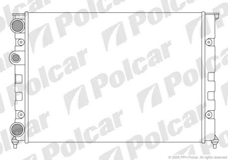 Радіатор охолодження Polcar 953808-1