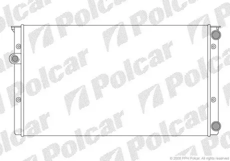 Радиатор основной AC+ VW Golf III 1.8/1.6 Polcar 953808A8