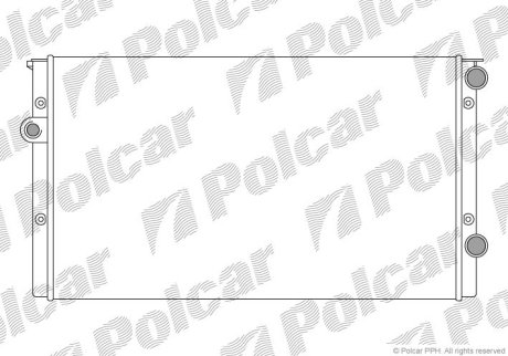 Радiатор основний VW Golf III, Vento 1.9D,TDI 91- Polcar 953808B5