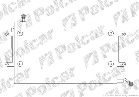 Радиатор кондиционера Polcar 9538K8C1