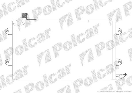 Радиатор кондиционера Polcar 9538K8C2 (фото 1)