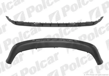 Спойлер бампера переднього vw GOLF IV, 97- Polcar 954125-2