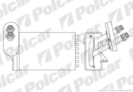 Радіатор обігріву Polcar 9541N8-1