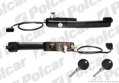 Ручка дверей передніх права VW Passat 88-97 (з централ. з личинкою) Polcar 9546Z-46