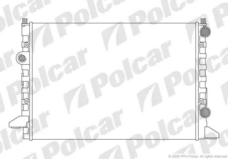 Радіатор охолодження Polcar 954708A4