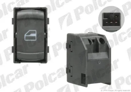 Кнопка склопідіймача Polcar 9548P-70