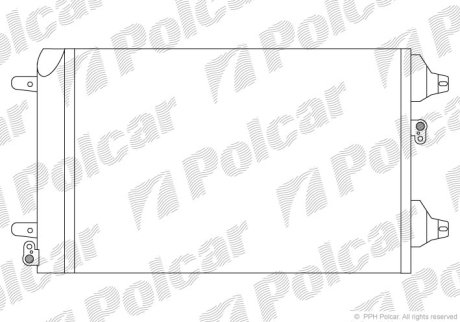 Радиатор кондиционера Polcar 9550K8C1S