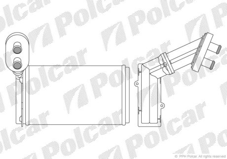 Радіатор обігріву Polcar 9550N8-1