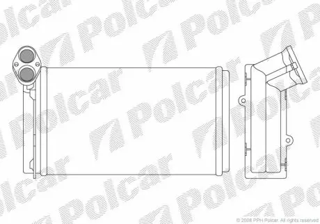 Радиатор обогрева Polcar 9550N8-3