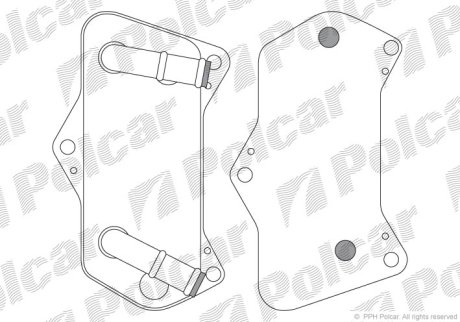 Радіатор масла Polcar 9555L8-2