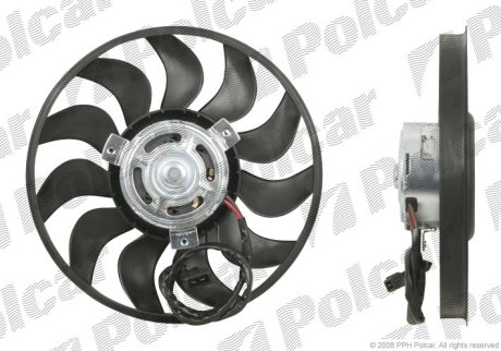 Вентилятор радиатора VW T4 1.9D-2.5 280mm Polcar 956623U1