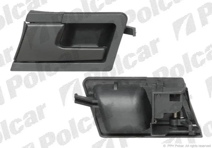 Ручка дверей передня ліва внутрішня (чорна) VW T4 Polcar 9567ZW41B (фото 1)