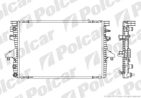 Радіатор охолодження Polcar 9568081X