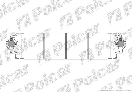 Радиатор воздуха (Интеркуллер) Polcar 9568J81X