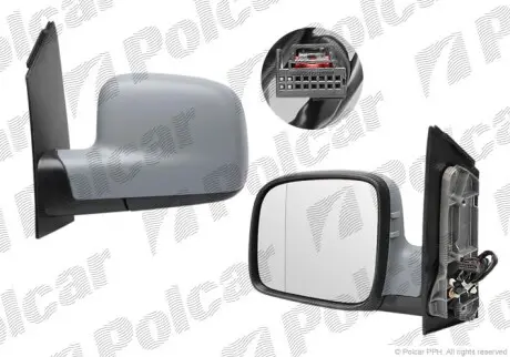 Зеркало наружное левое Polcar 9575515E