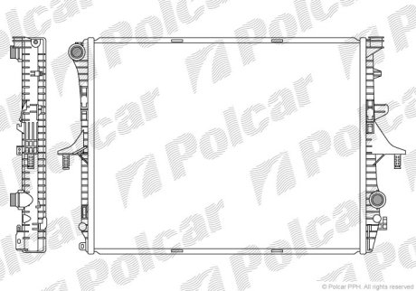 Радіатор охолодження Polcar 9580081K