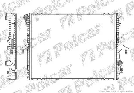 Радіатор охолодження Polcar 9580081X