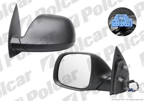 Дзеркало зовнішнє ліве Polcar 95P1512M