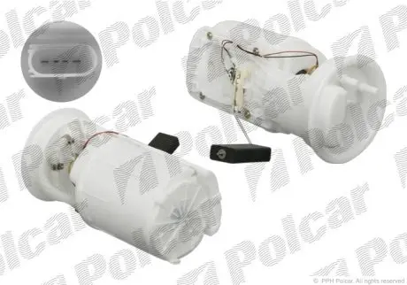 Електричний паливний насос в бак (в корпус з датчиком палива) Polcar E01-1006