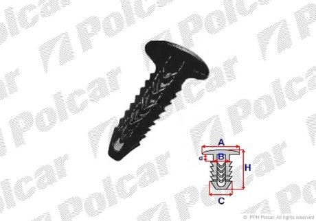 Крепление обшивки Polcar RXC10155