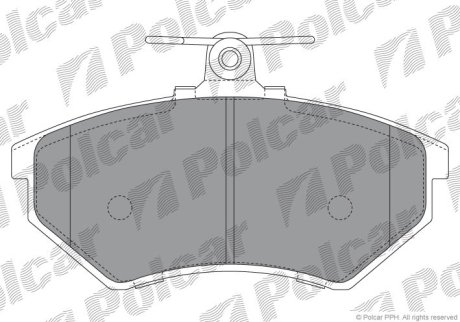 Гальмівні колодки Polcar S70-0004