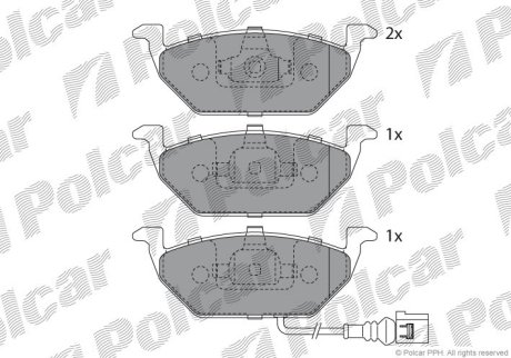 Тормозные колодки Polcar S70-0010